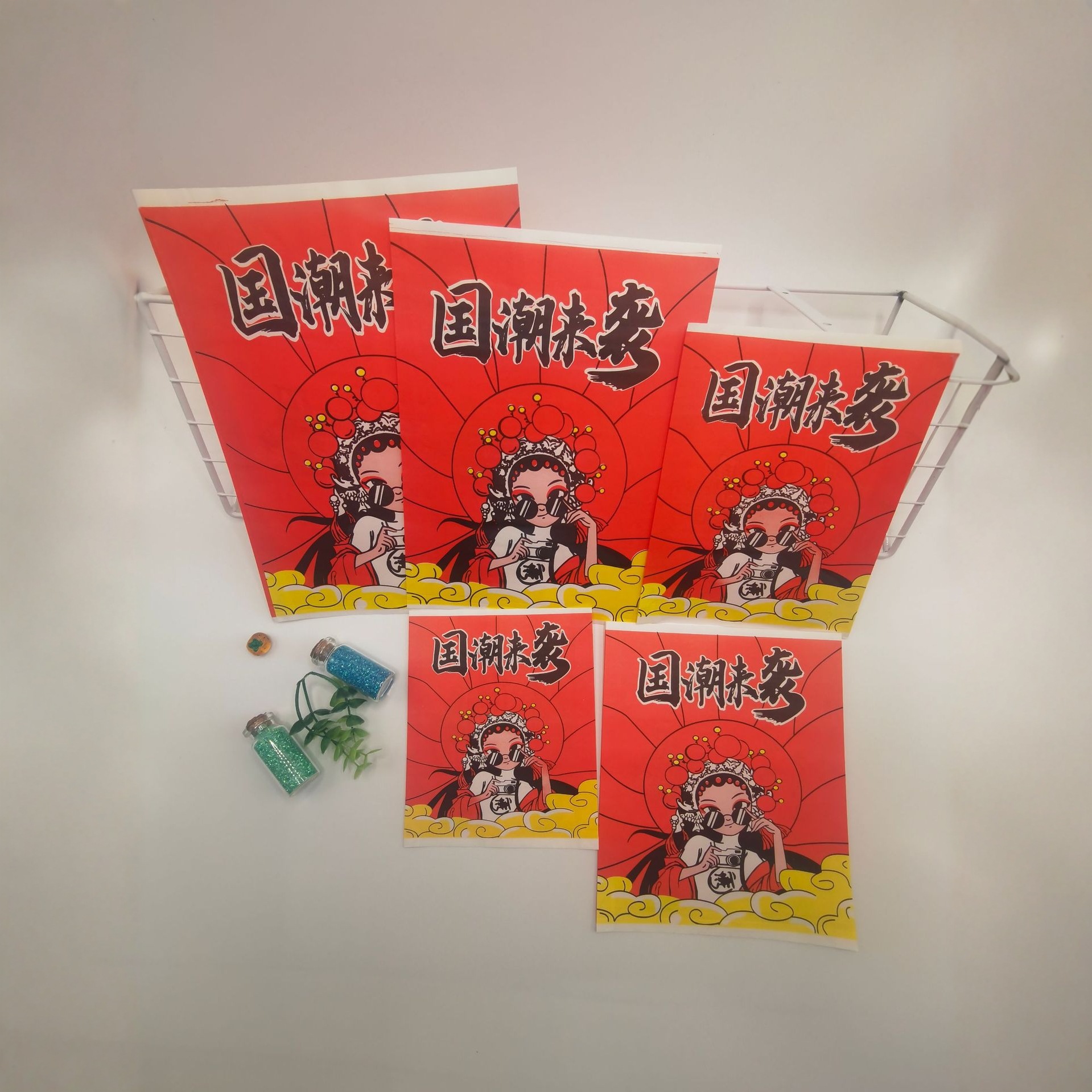 一次性煎饼防油纸袋肉夹馍卷饼手抓饼三明治纸袋