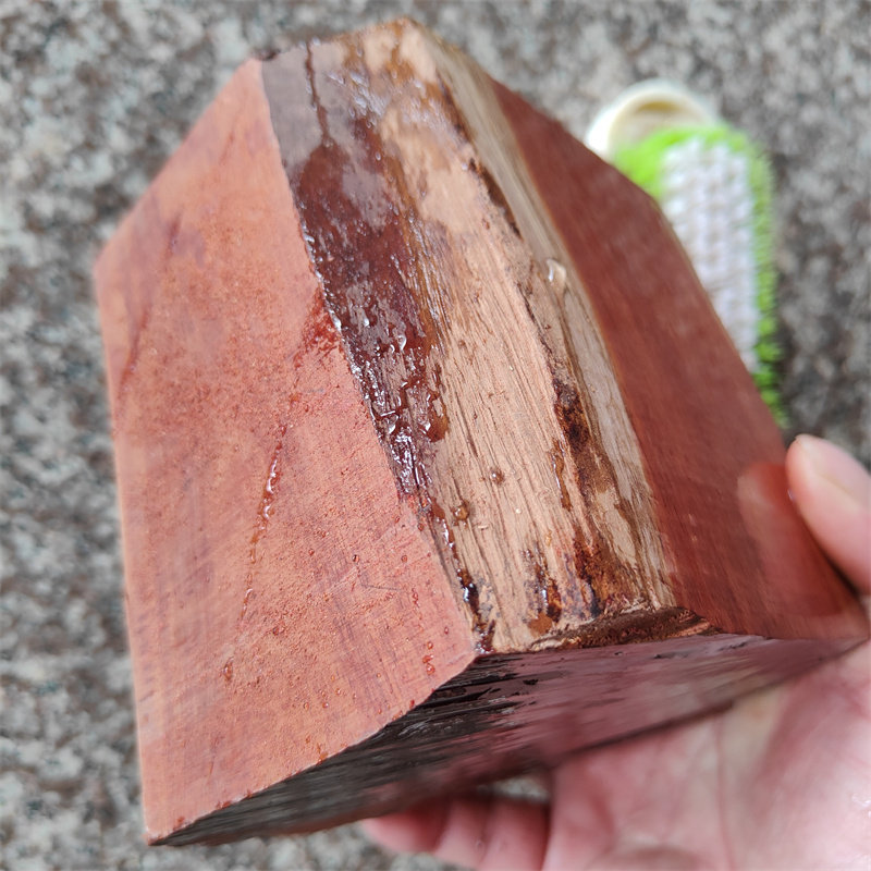 非洲小叶紫檀科檀木红木小料DIY木雕摆件随形原木圆木实心笔筒料