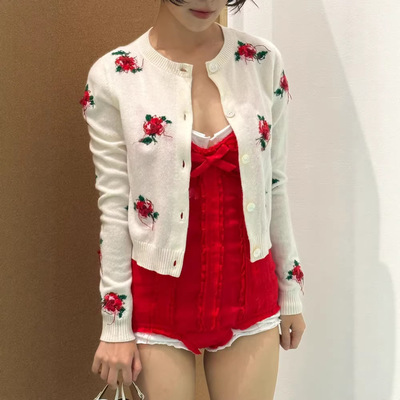 上海高版本复古少女针织开衫