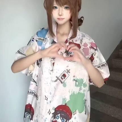 第五人格画家睡衣二次元先知衣服夏季棉短袖男女家居服三件套外穿