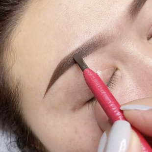 自然雾眉笔 刀削式 网红同款 定位眉笔拉线防水持久不脱色纹绣师推荐