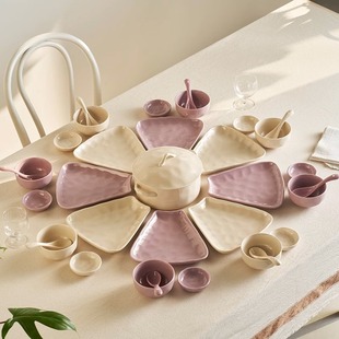 精致小碗2026年新款陶瓷餐具奶油风高级感过年团聚家用米饭吃饭碗