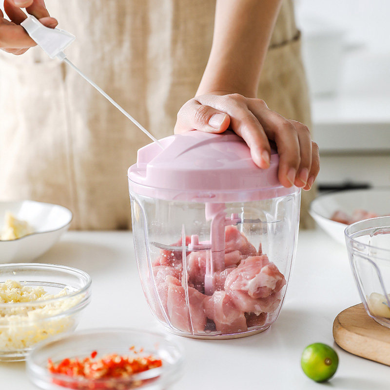 捣蒜泥厨房神器手动搅碎机拉打剁碎辣椒姜蒜蒜蓉剥蒜器家用绞肉机