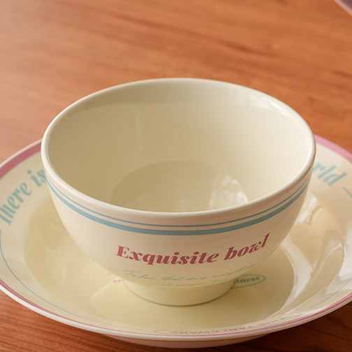 肆月米饭碗家用2024新款吃饭碗陶瓷小碗酸奶碗水果碗釉下彩早餐碗