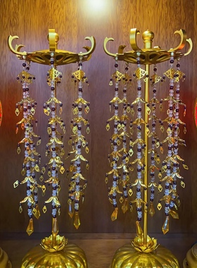 立式璎珞一对，新款