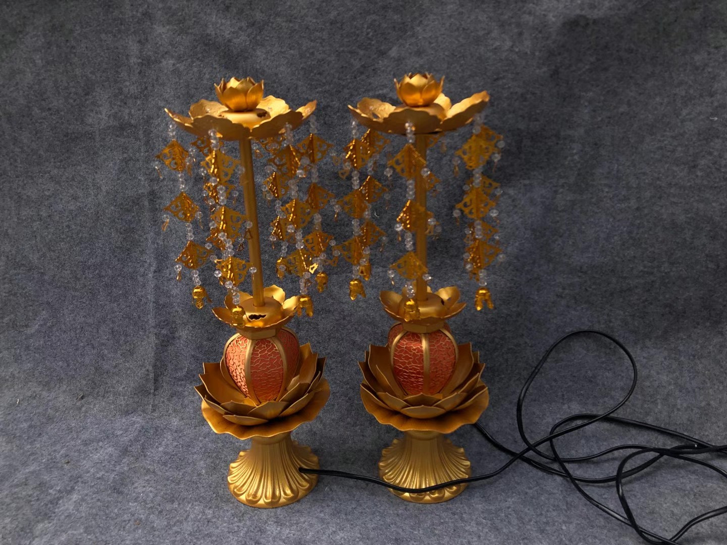 40厘米璎珞灯笼祥云灯供灯一对