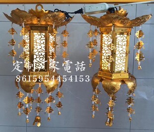 挂式LED宫灯寺院道观灯笼家居古典居室挂灯一对