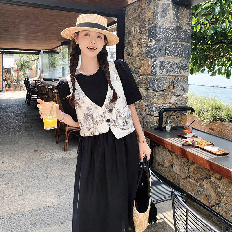 新款现货黑色风连衣裙178-222-p125-k188，女装连衣裙，浙宝178