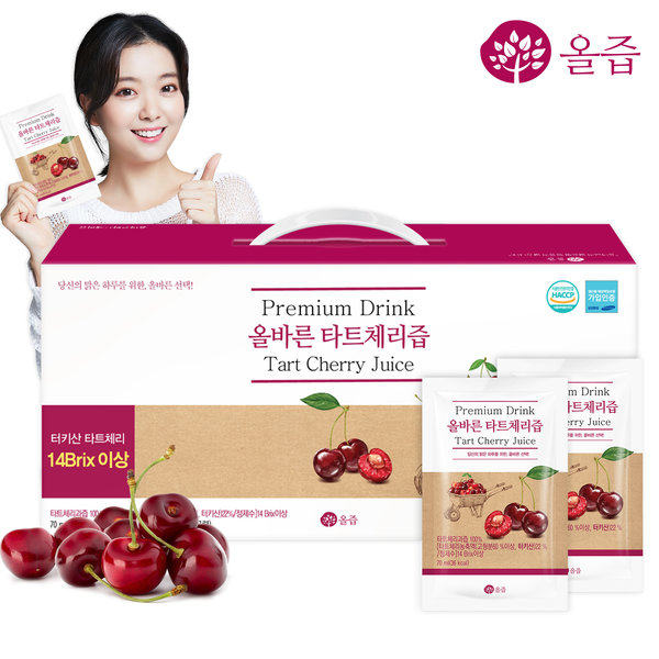 韩国直邮土耳其产酸樱桃tart cherry果汁原液褪黑素70ml*30包,咖啡/麦片/冲饮,浓缩果蔬汁,淘宝优惠券,粉丝福利购,淘宝优惠卷