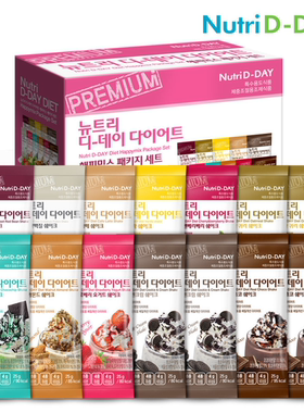 韩国直邮NutriDDay代餐粉餐低热量饱腹代替早餐奶昔懒14包