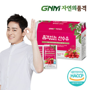 韩国直邮GNM自然品格山茱萸汁混合蔬果汁90ml*30包