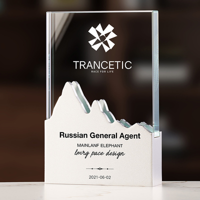 山峰奖杯制定比赛周年庆典水晶