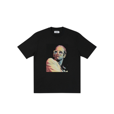 Palace 22 Elton John联名款肖像人物图案印花圆领短袖T-shirtT恤