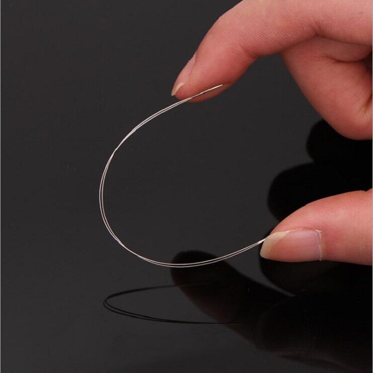 오픈 바늘 구슬 리드 DIY 수제 구슬 목걸이 팔찌 진주 쌀 구슬 탄소강 바늘 구슬 도구 액세서리