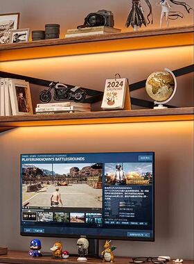 桌上置物架书桌面洞洞板储物架7080100宽20高58 82家用电脑架书架