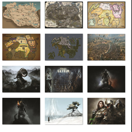 上古卷轴5海报游戏周边装饰璧画