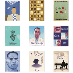 阿甘正传海报 汤姆汉克斯奥斯卡经典励志电影 装饰挂画图明信片
