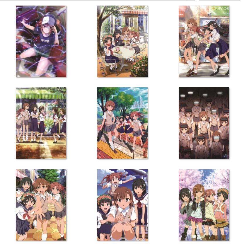 某科学的超电磁炮海报壁纸炮姐御坂美琴白井黑子动漫周边寝室挂画