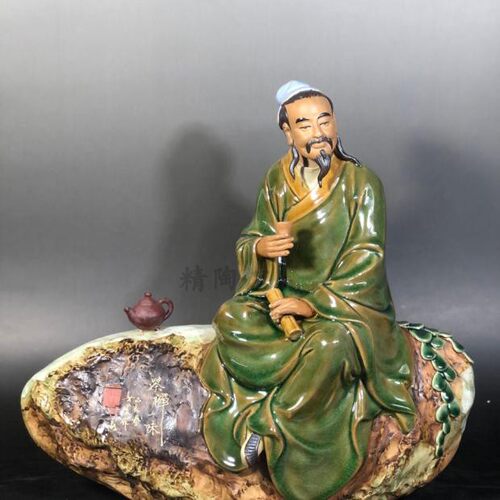 客厅桌面人物摆件陆羽禅茶一味