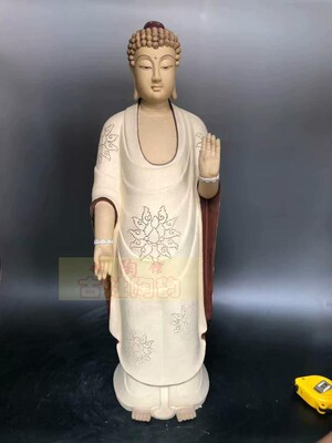 石湾公仔摆件客厅陶瓷如来佛