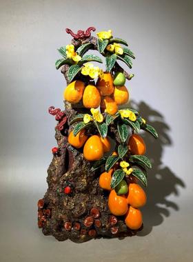 招财客厅摆件水果大枇杷