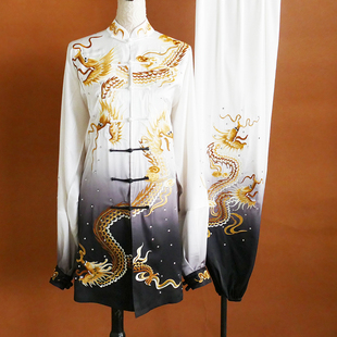 男生龙刺绣比赛太极拳表演服团队演出服八段锦健身气功竞赛服儿童