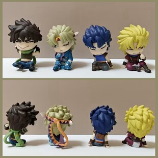 祖国版动漫周边JOJO的奇妙冒险4款靠肩睡凯撒乔纳森静态雕塑手办