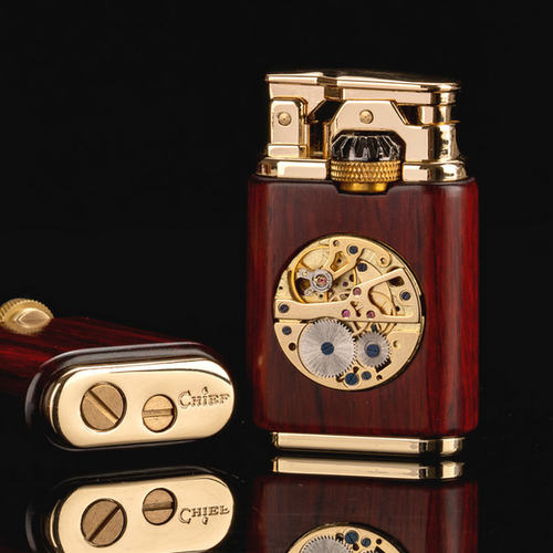 齿轮联动侧滑煤油打火机