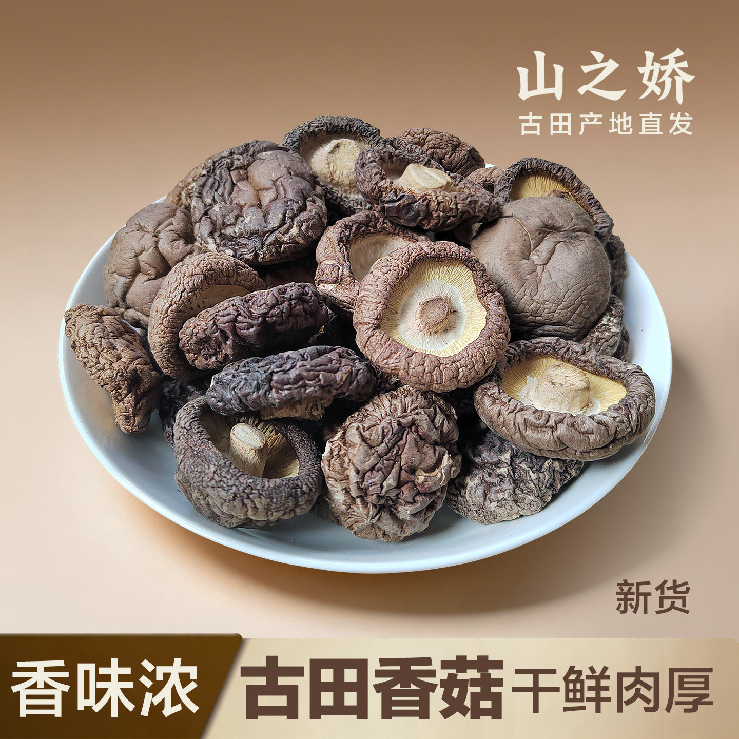 福建古田特产香菇干货500g 农家散装剪脚肉厚香姑 干香茹包邮菌类