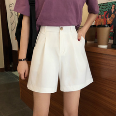 Real photo: New Korean high waist and loose solid color pants in summer 2020 real price