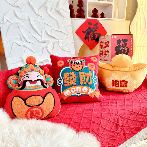 发财抱枕招财新中式客厅沙发靠垫