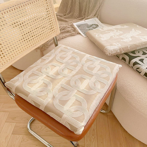 法式复古轻奢加厚慢回弹坐垫椅垫