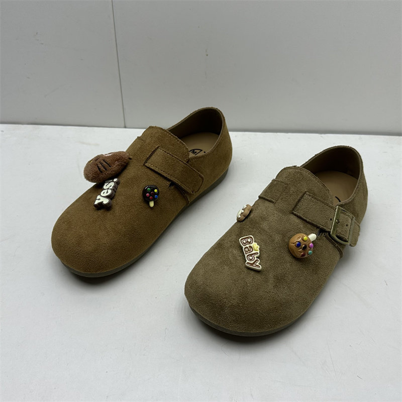 春季2026新款复古风卡通装饰圆头勃肯鞋女平底搭扣单鞋舒适休闲鞋,女鞋,勃肯鞋/软木鞋,淘宝优惠券,粉丝福利购,淘宝优惠卷