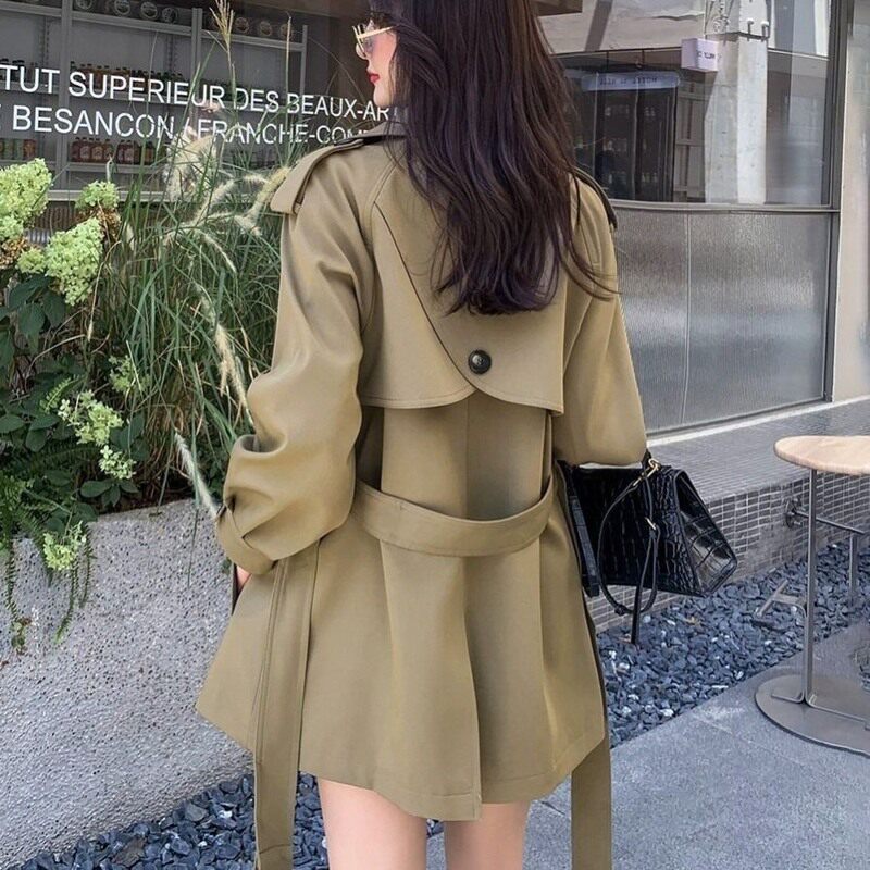 马甲套装女款2024新款春秋减龄英伦小个子气质显瘦时尚外套风衣图片