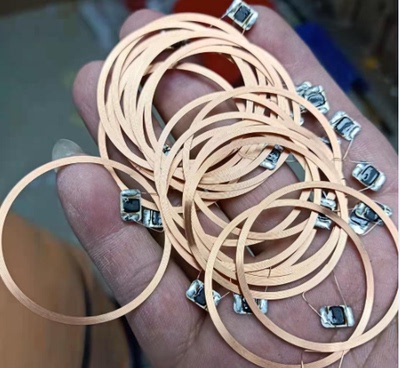 JTRFID 40MMS50芯片焊接线圈13.56MHZISO14443A标签天线焊接芯片