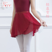 一片裙 进口雪纺纱 系带练功形体半身裙 成人小围裙 芭蕾舞蹈纱裙