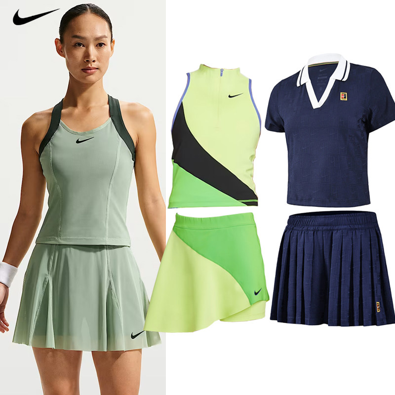 Nike耐克网球服26澳网郑钦文大赛服连衣裙背心短裙速干透气运动服