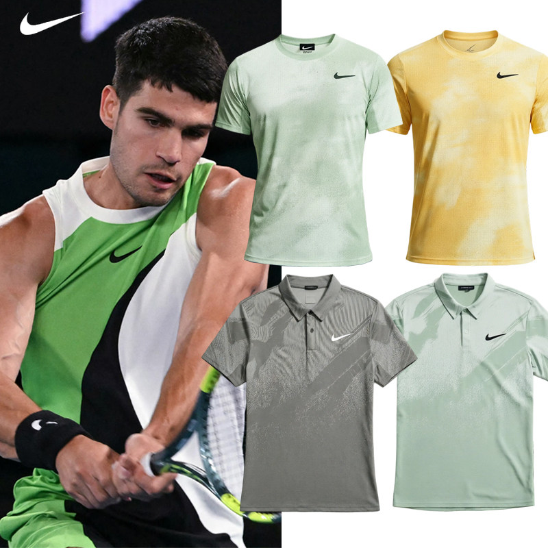 Nike耐克网球服26年澳网辛纳阿卡短袖男运动速干T恤阿尔卡拉斯款
