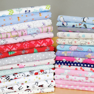 纯棉秋冬保暖宝宝绒面料双面法兰绒布出口衣服床品布料加工3m包邮