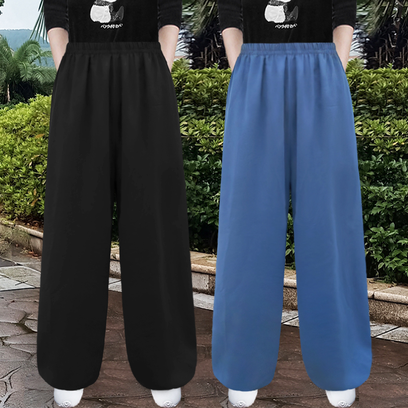 太极裤夏季薄款男女宽松速干透气