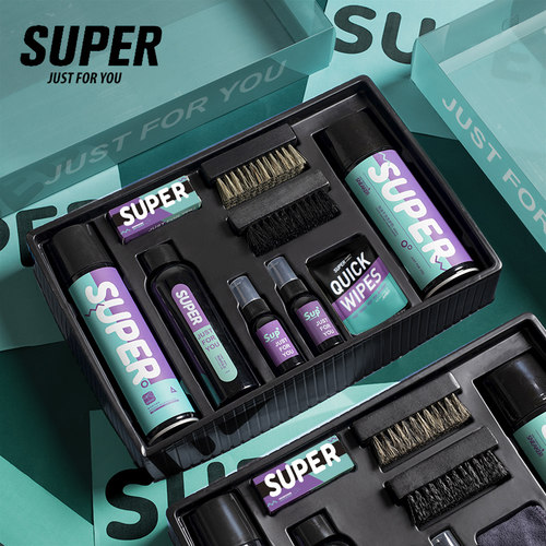 super洗鞋神器AJ球鞋清洁护理套装椰子防水喷雾剂小白鞋清洗刷鞋 - 封面