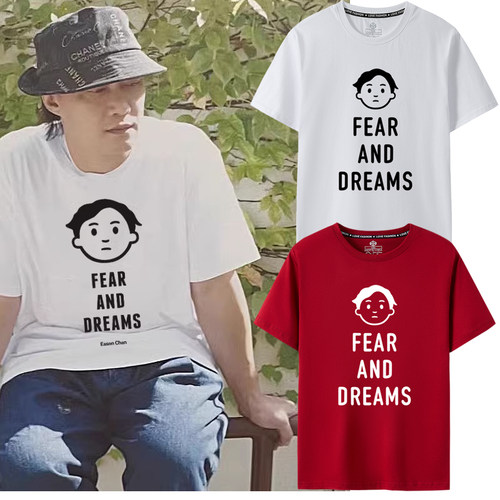 2024短袖T恤陈奕迅EASON演唱会同款Fear and Dreams半袖周边联名