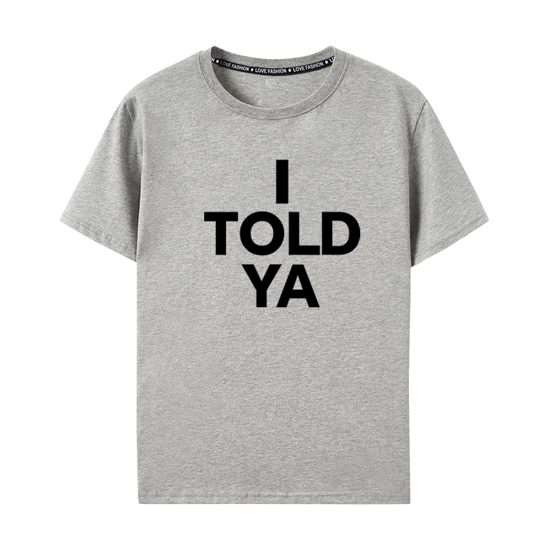 挑战者赞姐赞达亚同款I Told Ya字母短袖t恤男女情侣2025夏季衣服