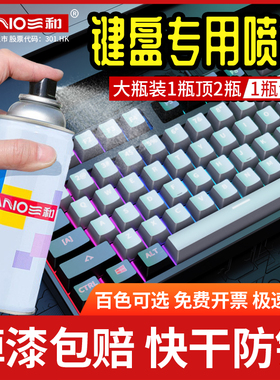 三和自喷漆键盘改色手摇喷漆涂鸦墙面白色家具木器漆防锈黑色清漆