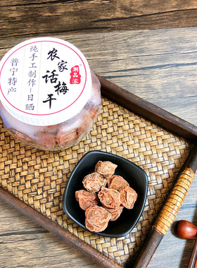 潮品浓农家话梅干普宁特产陈皮杨梅潮汕果脯开胃小零食无核话梅饼
