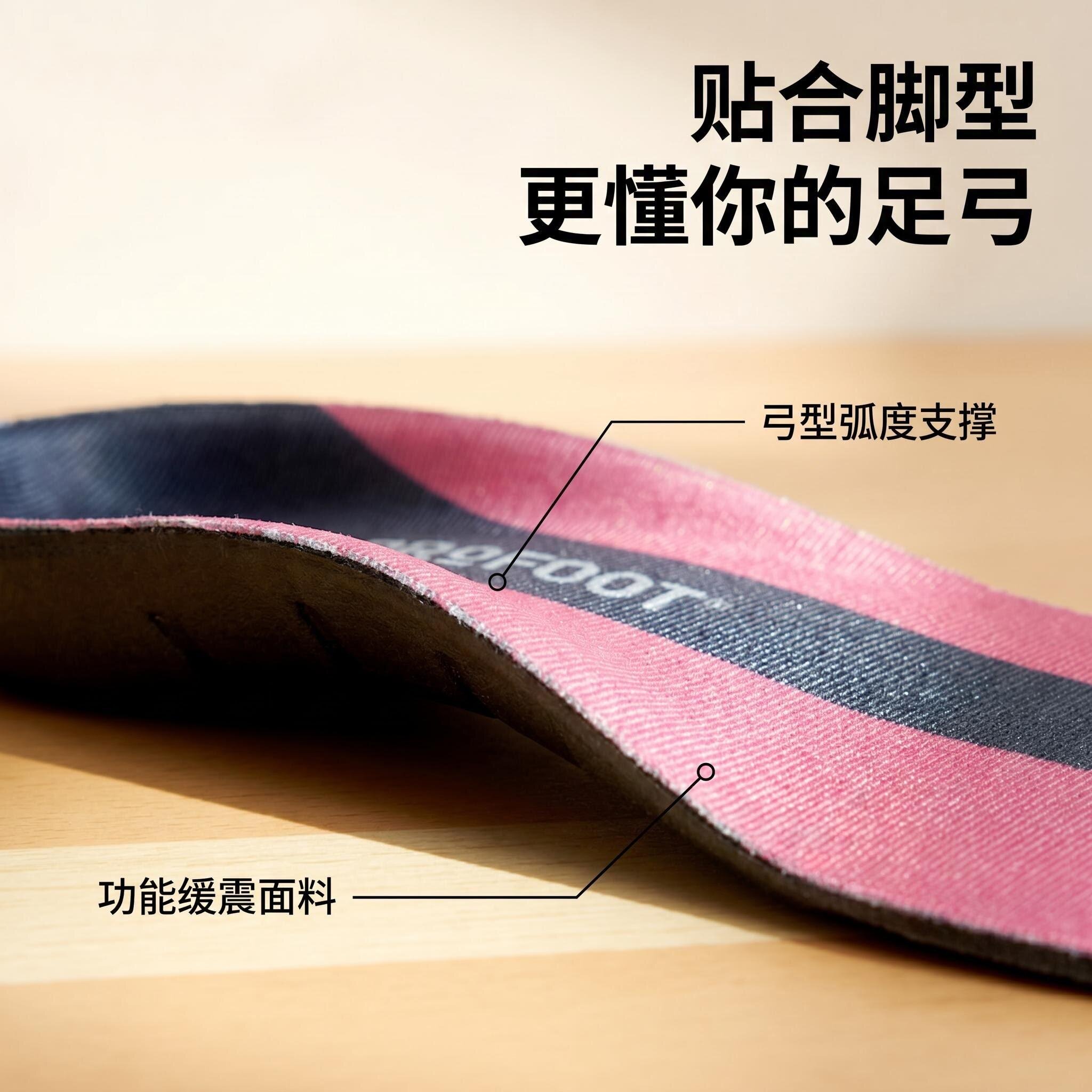 profoot足跟疼专用解压鞋垫款缓解骨刺足底后足弓痛跟腱脚垫矫正