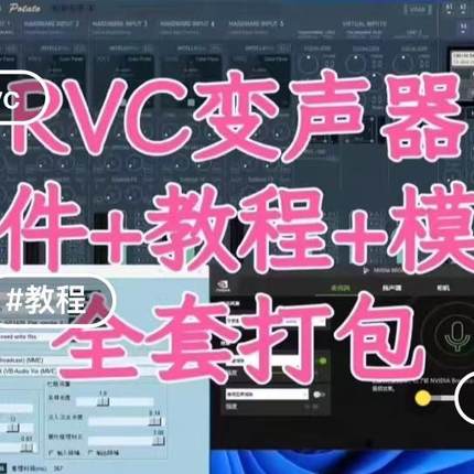 RVC变声器AI实时变声软件+模型+教程（自动发货）
