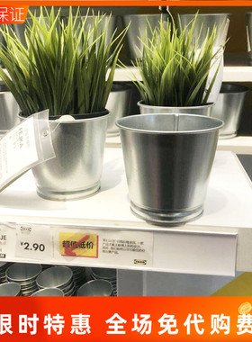 国内宜家彬且装饰植物钢多肉花盆
