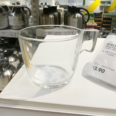 宜家透明耐热玻璃水杯