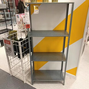 国内宜家希利斯搁架整理书置物架收纳落地多层铁架家用储物架代购